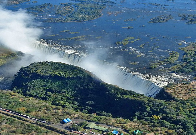 Victoriafälle Vogelperspektive