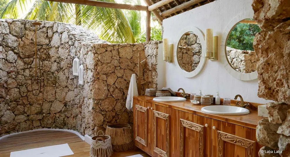 Badezimmer der Beach Villa (Wohnbeispiel)